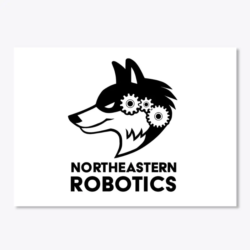 NURobotics Rectangular Sticker